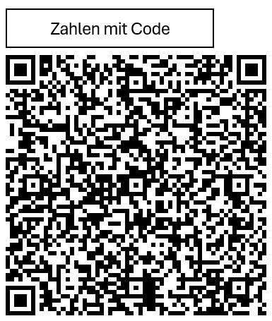 Zahlen mit Code - QR Code ersichtlich